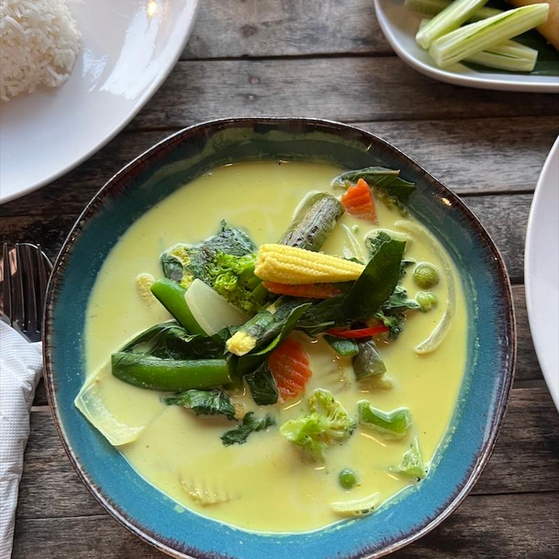 Green Curry Veggies And Tofu