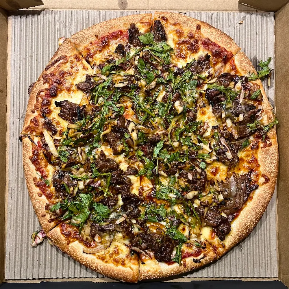 Cheesesteak Pizza
