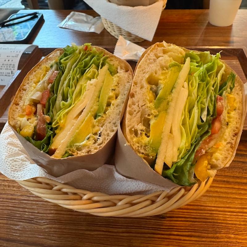 Avocado And Salad Sandwich