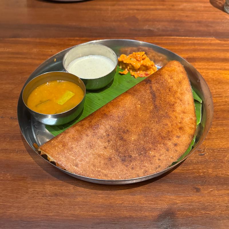 Garlic Roast Masala Dosa